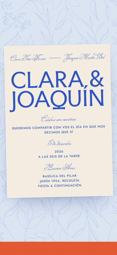 Invitación digital de casamiento, plantilla Flores y colores